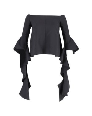 Ellery Delores Off-Shoulder Top - Black