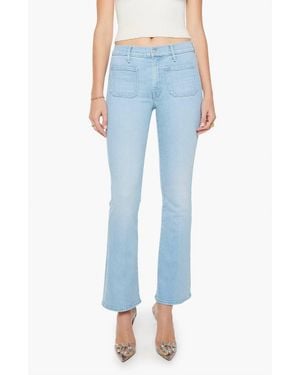 Mother Patch Pocket Weekender Jeans - Blue