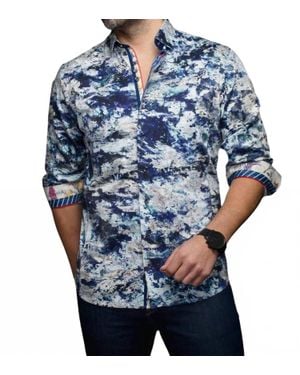 Au Noir Magnani Stretch Shirt - Blue