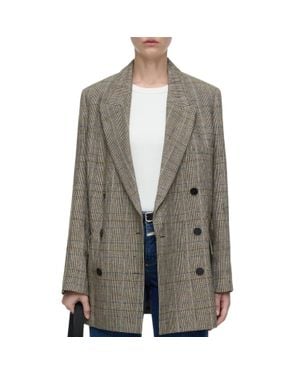 Closed Classic Checked Blazer - Gray