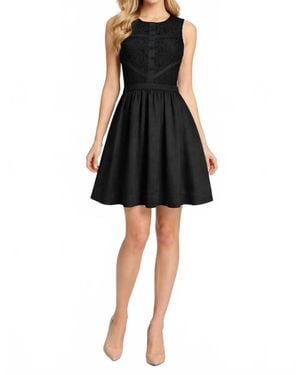 Taylor Sleeveless A-Line Party Dress - Black