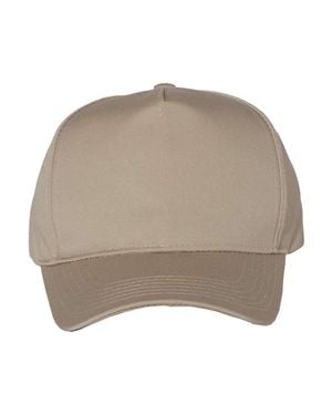 Valucap Five-Panel Twill Cap - Natural