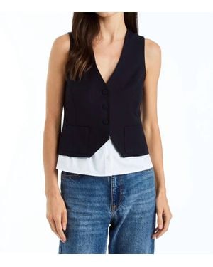 Drew Jess Cropped Vest - Blue