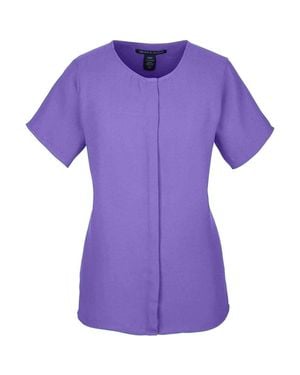 Devon & Jones Perfect Fit Crepe Blouse - Purple