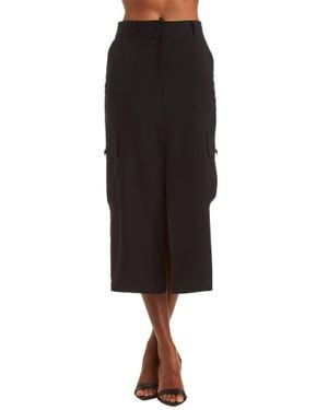Drew Danica Washed Satin Skirt - Black