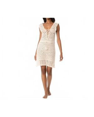 Helen Jon Valentina Crochet Dress - White
