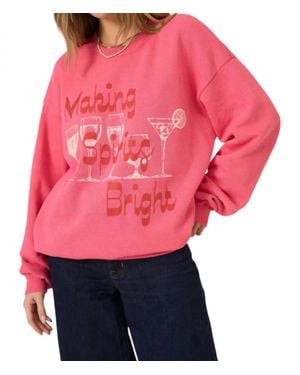 Project Social T Making Spirits Bright Sweatshirt - Red