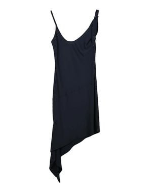 Courreges Asymmetric Mini Dress With Dynamic Pattern - Blue