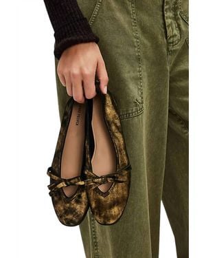 Free People Mania Bow Flats - Green