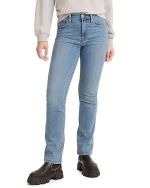 Levi's 724 High Rise Slim Straight Leg Jeans - Blue