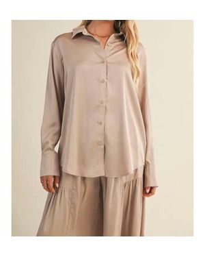 Mustard Seed Paris Silk Top - Natural