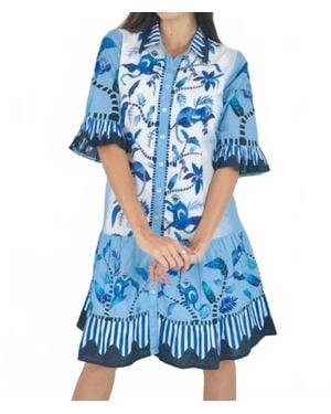 IslaPayal Lisbon Mini Dress - Blue