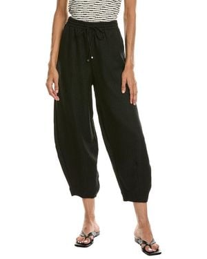 Max Studio Drawstring Lantern Pant - Black