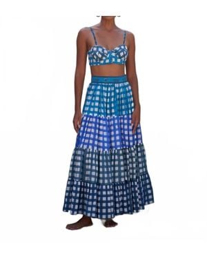 Mo Maya Cielo Maxi Skirt - Blue