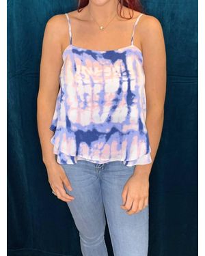 She + Sky Tie Dye Camisole - Blue