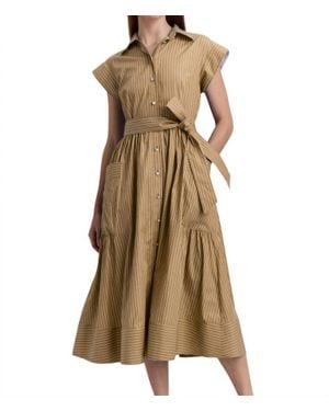 Hinson Wu Annabelle Pencil Stripe Dress - Natural