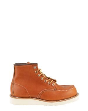 Red Wing Legacy Classic Moc Stitch Leather Ankle Boots - Brown