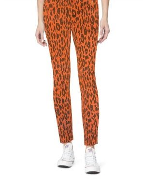 Kensie High Rise Raw Hem Skinny Jeans - Orange