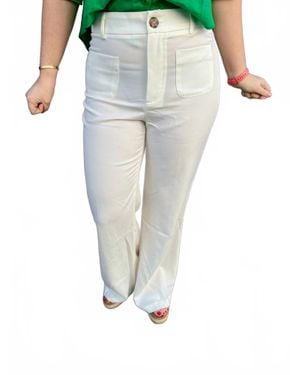 Eesome Straight Leg Pants - White