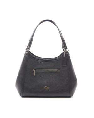 COACH Leather Christie Shoulder Bag - Gray