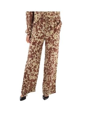 Nanushka Tie Dye Polyka Relaxed-Leg Pants - Brown