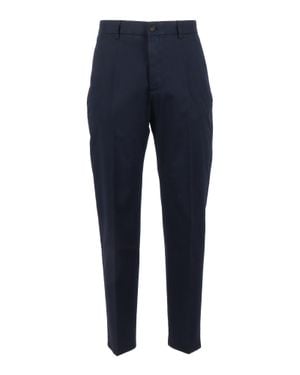 Incotex Theo Slim Tapered Tailored Straight-Leg Pants - Blue