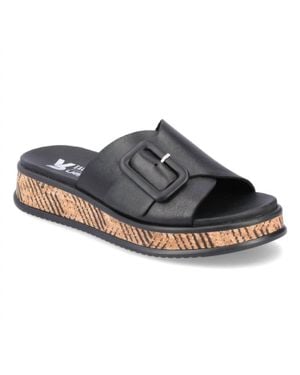 Rieker Meg Buckle Sandal - Gray