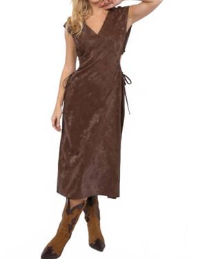 Sadie & Sage New Chapter Cutout Dress - Brown