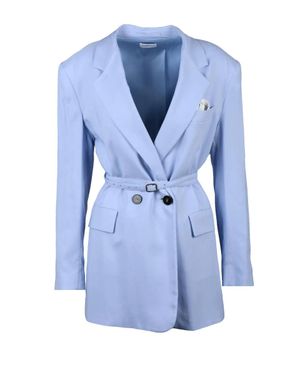 Marella Double-Breasted Jacket - Blue