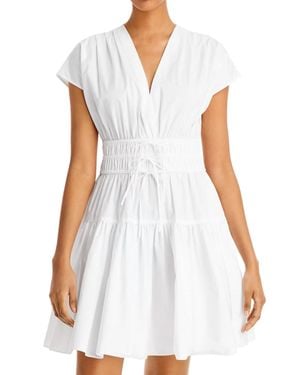 10 Crosby Derek Lam Tora V-Neck Dress - White