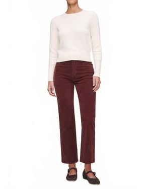 DL1961 Patti Straight High Rise Ankle Jeans - Red