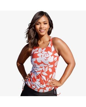 Calypsa Maya Tankini Swim Top With Built-In Bra - Blue