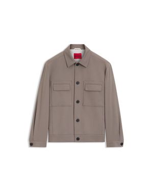 HUGO Slim-Fit Jacket - Brown
