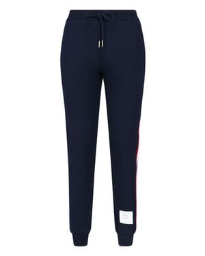 Thom Browne Logo Sweatpants - Blue