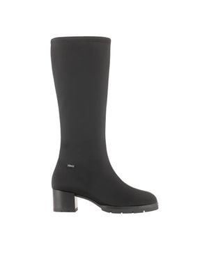 Högl Synthetic Mid-Length Block Heel Boots - Black