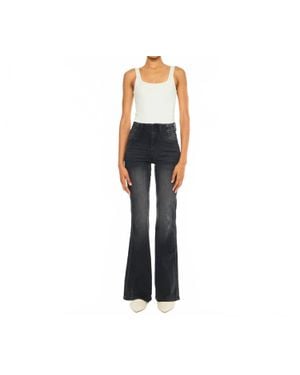 Kancan Ultra High Rise Flare Jeans - Black