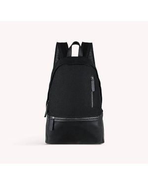 Gray Matters Essential Jet Cotton Vegan Leather Backpack - Black