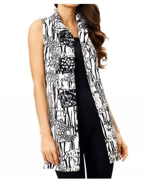 Adore Heart Patch Sleeveless Tunic Blouse - Black