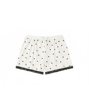 Theme Girls Teddy Pointelle Shorts - Black