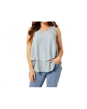 Coco + Carmen Callum Double Layer Tank - Black
