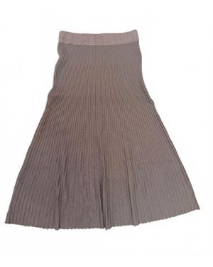 Kathie K Knit Skirt - Brown