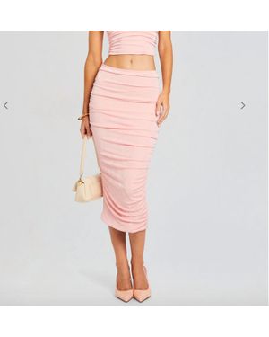 SER.O.YA Julia Midi Skirt - Pink