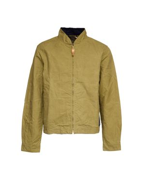 Manifattura Ceccarelli Sugarkane Paraffin Cotton Zipped Bomber Jacket - Green
