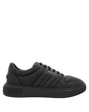 Bally Maudo Low-Top Leather Sneakers - Black