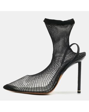 Alexander Wang Knit Fabric And Pvc Caden Booties - Black