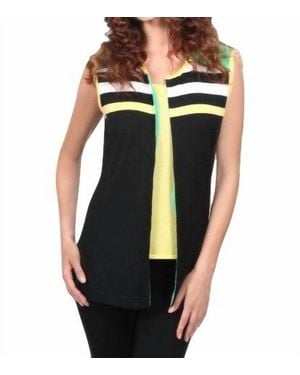 Angel Citrus Twist Zip Vest - Black