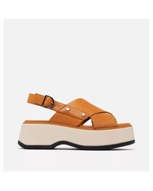 Sorel Dayspring Crisscross Sandal - Brown