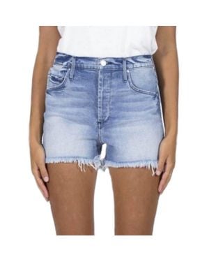 Black Orchid Karen Cut Off Short Denim - Blue