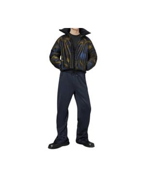 Rains Kevo Short Puffer Jacket - Blue