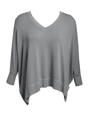 LVHR Sabina V Neck Top - Gray